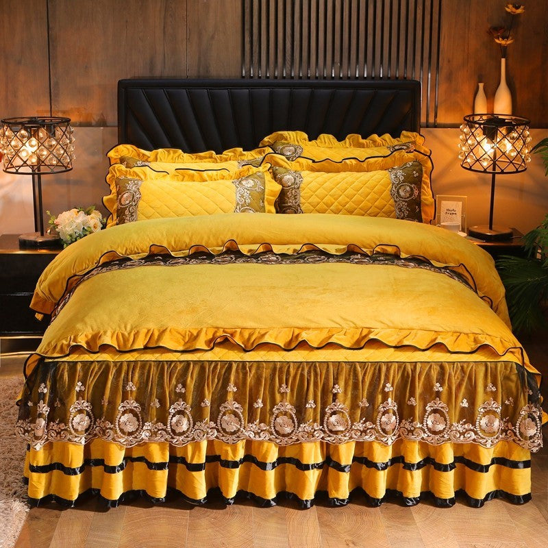 Lace Bedskirt Bedclothes Mattress Cover
